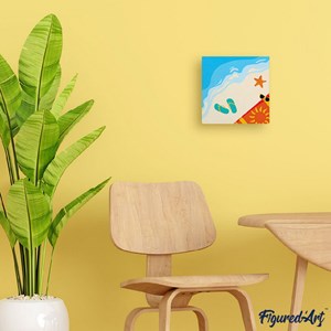 Mini peinture par numéro a la plage