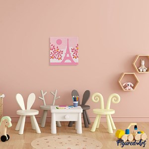 Mini peinture par numéro paris au soleil