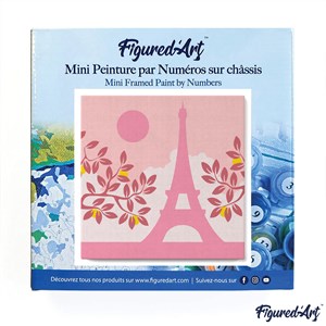 Mini peinture par numéro paris au soleil