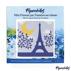 Mini peinture par numéro paris sous la .