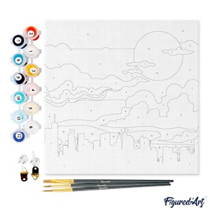 Mini peinture par numéro new york sous .