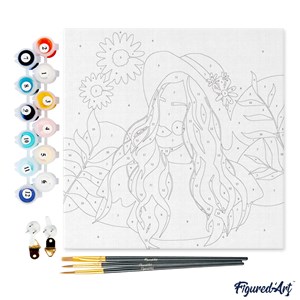 Mini peinture par numéro femme et .