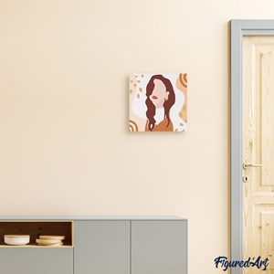 Mini peinture par numéro femme songeuse