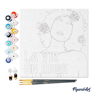 Mini peinture par numéro la vie en rose