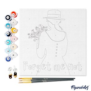 Mini peinture par numéro forget me not