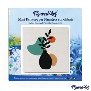 Mini peinture par numéro plante et vase.