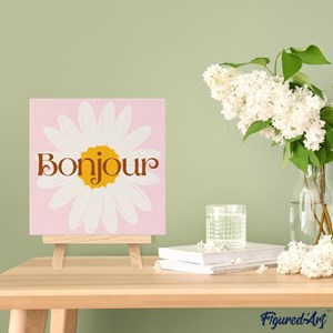 Mini peinture par numéro bonjour