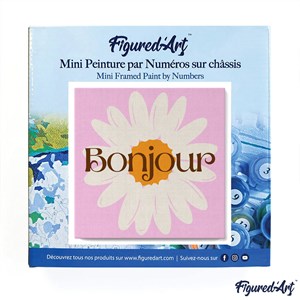 Mini peinture par numéro bonjour