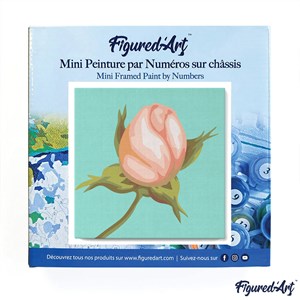 Mini peinture par numéro fleur en bouton