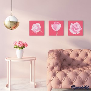 Mini peinture par numéro corolle de rose