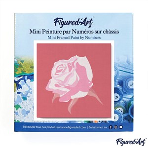 Mini peinture par numéro corolle de rose