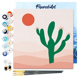 Mini peinture par numéro cactus