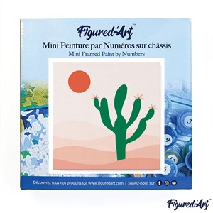 Mini peinture par numéro cactus