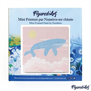 Mini peinture par numéro baleine à bosse