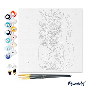 Mini peinture par numéro ananas