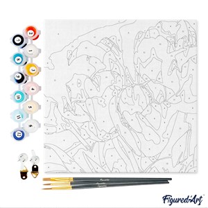 Mini peinture par numéro eclosion de .