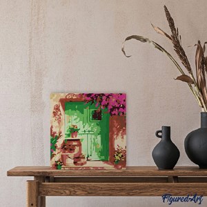 Mini peinture par numéro entrée fleurie