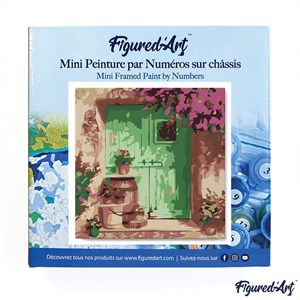 Mini peinture par numéro entrée fleurie