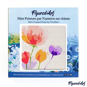 Mini peinture par numéro fleurs en .