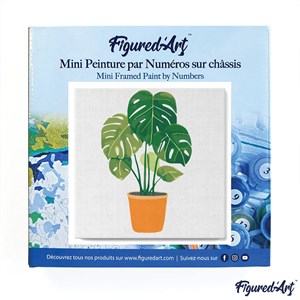 Mini peinture par numéro plante verte