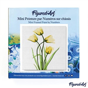 Mini peinture par numéro jolies fleurs .