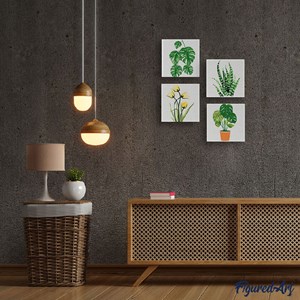 Mini peinture par numéro plante grasse