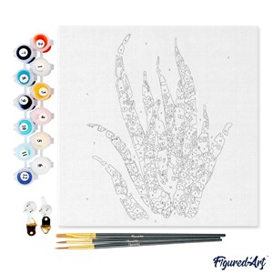 Mini peinture par numéro plante grasse