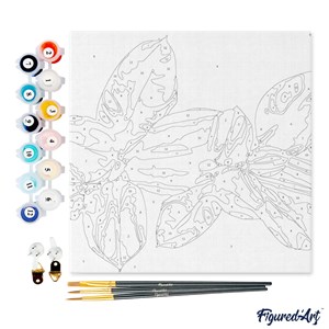 Mini peinture par numéro feuillage