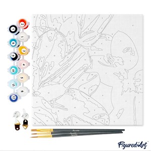 Mini peinture par numéro feuilles de .