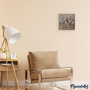 Mini peinture par numéro zèbres de dos