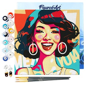 Mini peinture par numéro femme .