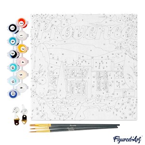 Mini peinture par numéro automne en .