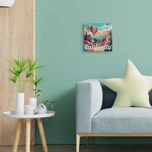 Mini peinture par numéro montgolfière .