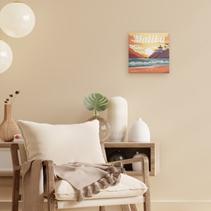 Mini peinture par numéro plage de malibu