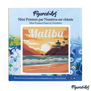 Mini peinture par numéro plage de malibu