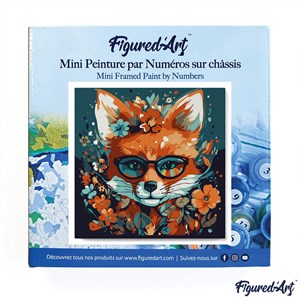 Mini peinture par numéro renard .