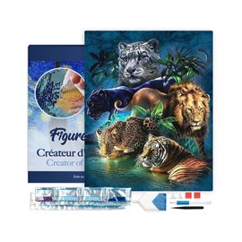 Broderie diamant animaux de la jungle