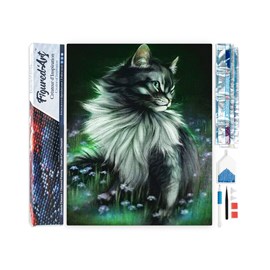 Diamond painting joli chat