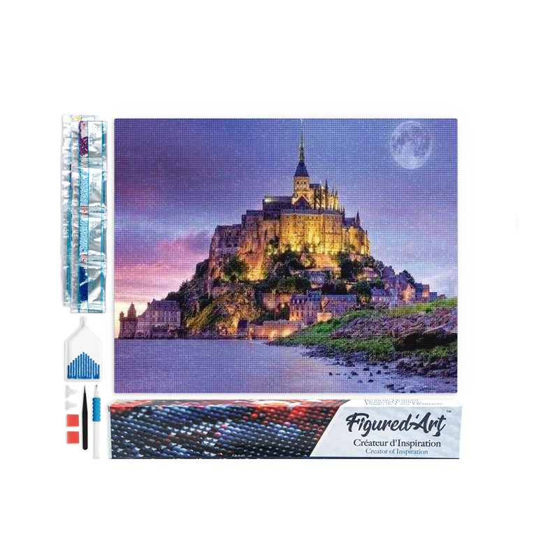 Diamond painting le mont saint michel