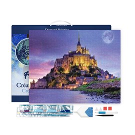 Broderie diamant le mont saint michel