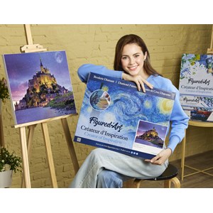 Broderie diamant le mont saint michel