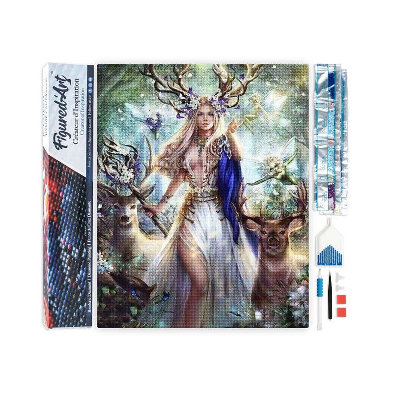 Diamond painting la reine des rennes