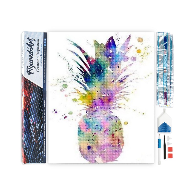Diamond painting ananas