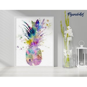 Diamond painting ananas