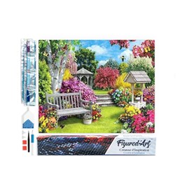 Diamond painting joli jardin