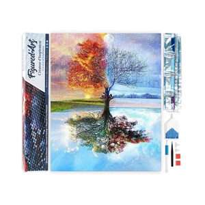 Diamond painting arbre 4 saisons