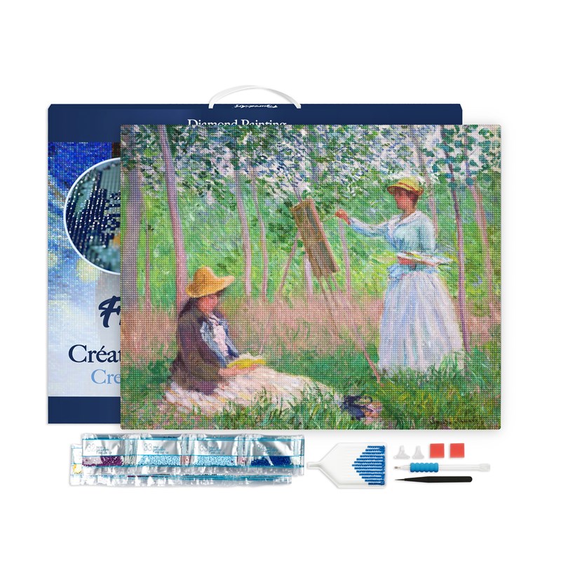 Broderie diamant dans les bois giverny