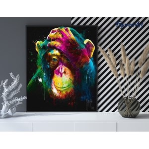 Diamond painting singe en couleur