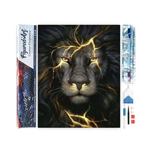 Diamond painting lion eclair