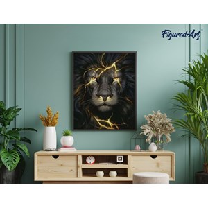Diamond painting lion eclair